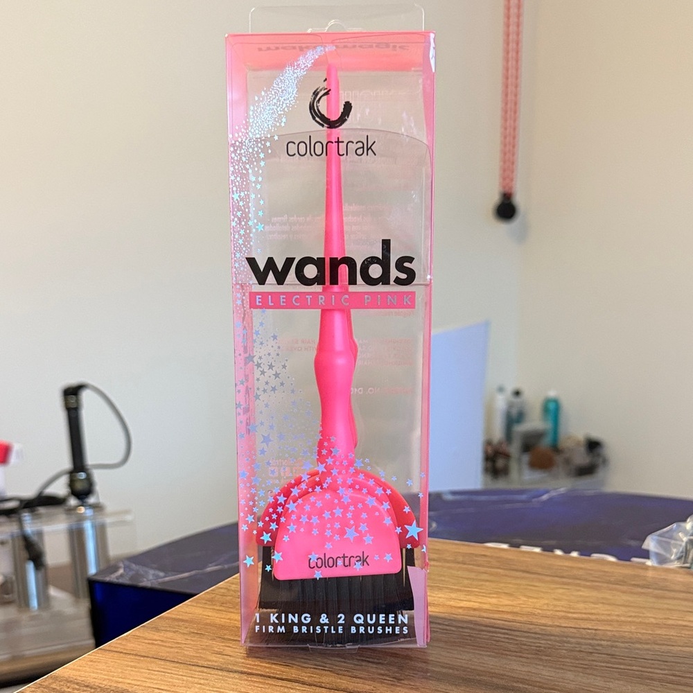 Colortrak Electric Pink Haircolor Wands Brush Set